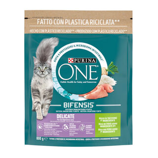 One Sensitive Bifensis Ração de Peru e Arroz para gatos